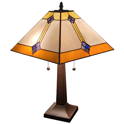 Amora Lighting AM098TL13B Tiffany Style Mission Design Table Lamp 21 In