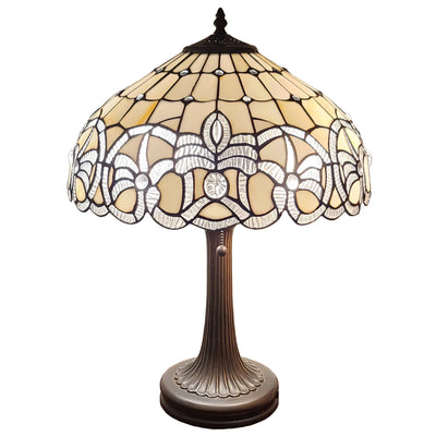 Amora Lighting AM293TL16B Tiffany Style Floral Design Table Lamp 24 Inches Tall