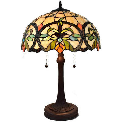 Amora Lighting AM313TL16B Tiffany Style Multi-Color Table Lamp 23 Inches Tall
