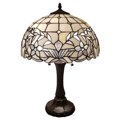 Amora Lighting AM331TL16 Tiffany Style White Table Lamp