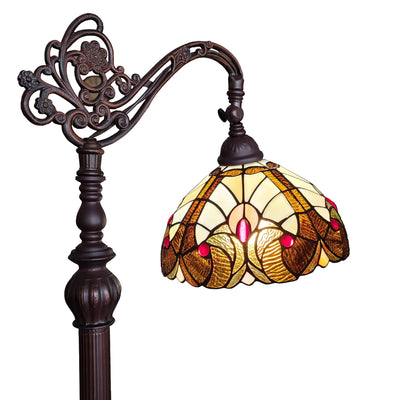Amora Lighting AM344FL12 Tiffany Style Geometric Reading Lamp