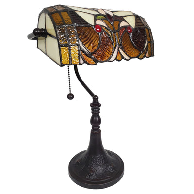 Amora Lighting AM367TL10 Tiffany Style Banker Table Lamp