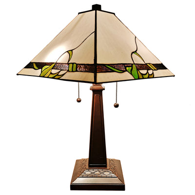Amora Lighting  AM057TL14 Tiffany Style Mission Table Lamp 23 Inches