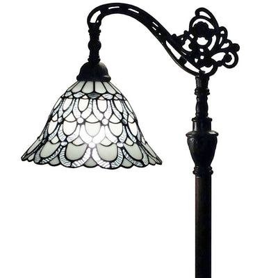 Amora Lighting AM107FL11 Tiffany Style  Floor Lamp 62 In Adjustable Shade