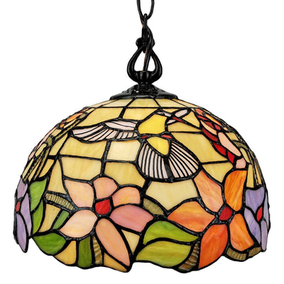 Amora Lighting AM1082HL12B Tiffany Style Hummingbird 1-light Pendant Lamp