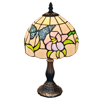 Amora Lighting AM210TL08B Tiffany Style Butterfly Table Lamp 15 Inches Tall