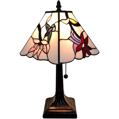 Amora Lighting AM211TL08B Tiffany Style Mission Table Lamp 8 In Wide