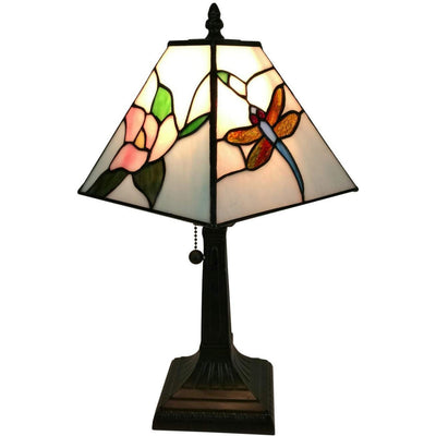 Amora Lighting Tiffany Style AM220TL08 Mission Dragonfly Table Lamp