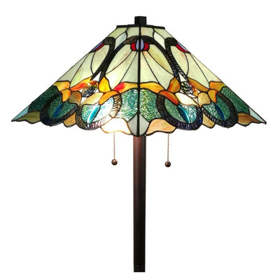 Amora Lighting AM255FL17 Tiffany Style Mission Floor Lamp 63 inches High
