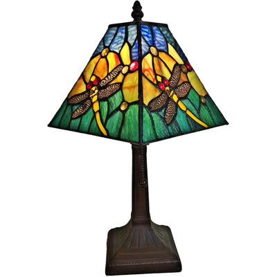 Amora Lighting Tiffany Style AM288TL08B Dragonfly Table Lamp