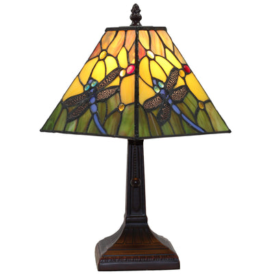 Amora Lighting Tiffany Style AM289TL08B Dragonfly Table Lamp