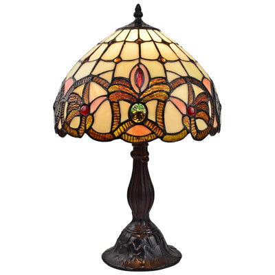 Amora Lighting AM365TL12 Tiffany Style Geometric Table Lamp 19 In