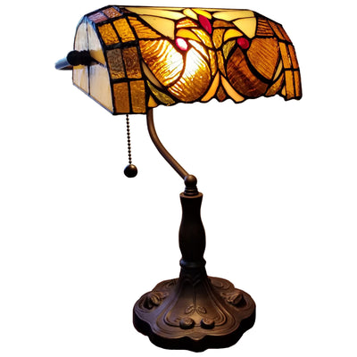 Amora Lighting AM339TL10 Tiffany Style Banker Table Lamp
