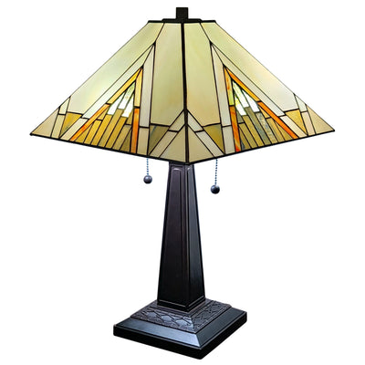 Amora Lighting AM348TL14 Tiffany Style Mission Table Lamp